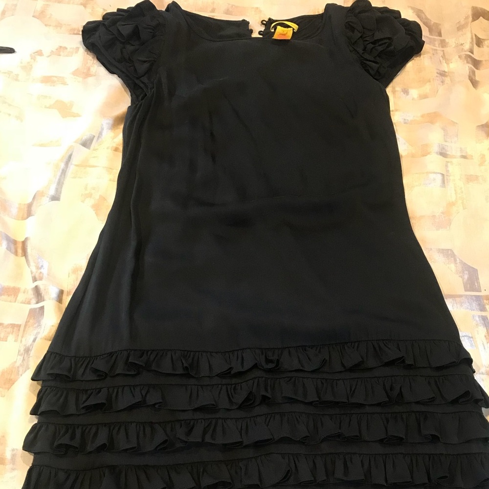 Catherine Maladrino silk Ruffle dress
